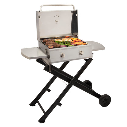 CHEF'S STYLE ROLL-AWAY GAS GRILL